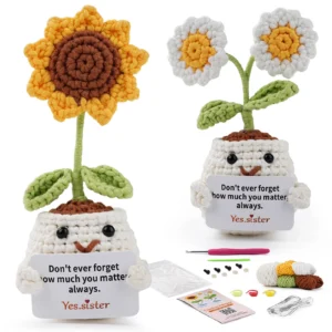 Daisy Sunflower Crochet Kit Amigurumi Starter Set