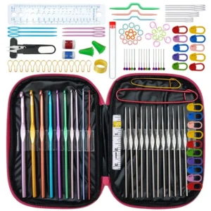 Choice of 8, 14, or 100Pcs Ultimate Crochet Hooks Kit Set