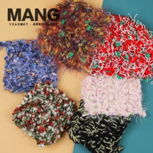 MANG 50g 1Pc Colorful Crochet Christmas Yarn Wool Cotton Scarf Sweater Bag